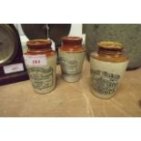 Two NEWTOWNBUTLER CREAM jars and a DOWNP