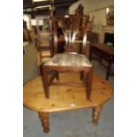 Georgian mahogany side chair.