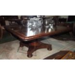 William  IV mahogany reading table. {  5