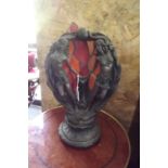 Art Noveau style table lamp. {  43 cm Hi