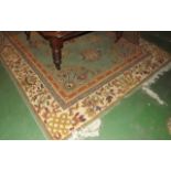 Carpet with floral design. {  272 cm Lon