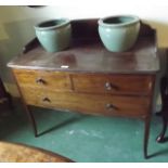 Edwardian inlaid mahogany dressing table