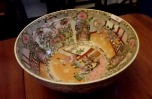 Large Oriental centre bowl.