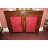 William IV mahogany side cabinet with br