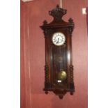 Victorian rosewood Viennese wall clock w