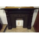 Cast Iron fire surround including inset.