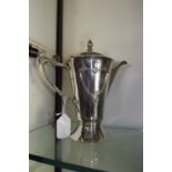 English silver Art Nouveau coffee pot. H