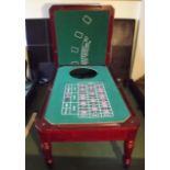 Mahogany framed Casino table { 53 cm Hig