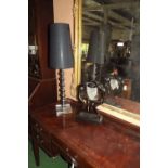 Bronzed table lamp in the Art Deco style