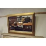 Gilt framed wall mirror. {  76 cm High x