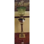Victorian oil container lamp the brass C