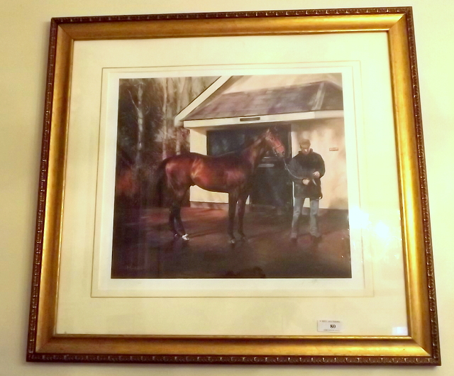 Coloured print Monitque Coolmore Stud by