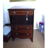 Victorian  inlaid mahogany cabinet with