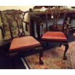 Set of five + one Victorian mahogany din