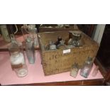 Collection of chemist's bottles.