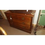 Edwardian mahogany chest the two short d