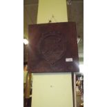 Victorian mahogany plaque with DUBLIN ME