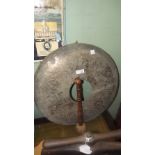19th. C. brass gong with original strike