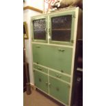 1950's kicthen cabinet with two glazed d