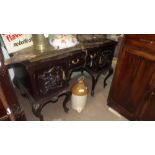 Edwardian mahogany writing desk with too