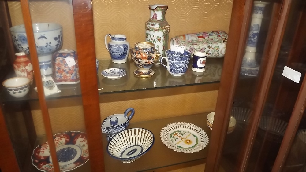 Collection of blue and white Oriental bo