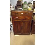 Art Deco oak chest the two long drawers