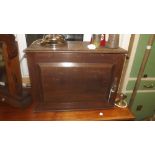 Edwardian mahogany wall cabinet with sin