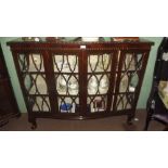 Edwardian mahogany bowfronted display ca