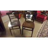 Four 1930's  bentwood chairs.
