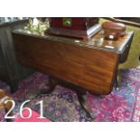 Regency mahogany sofa table with a singl