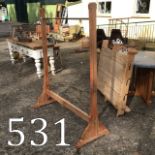 19th. C. Stripped pine shop clothes rack