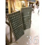 Two 19th. C. Pine printing block drawers