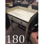 19th. C. Painted pine wash stand with a