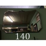 Art Deco wall mirror. { 48cm H X 74cm W}