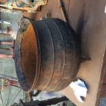 19th. C. Cast iron pot.