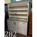 19th. C. Painted pine dresser the supers