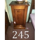 Victorian mahogany bedside  locker with