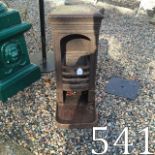 19th. C. Cast iron railway stove with or