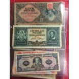 Album of foreign notes.