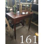 19th. C. Pine table with original paint.