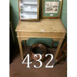 19th. C. Stripped pine teller's desk. {