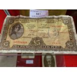 LADY LAVERY £ 5 note  26/5/74.