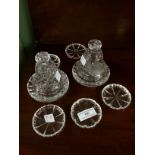 Seven pieces of WATERFORD crystal glass.