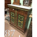 19th. C. Scumbled pine server with slate