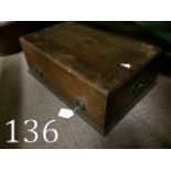 19th. C. Oak cutlery box.