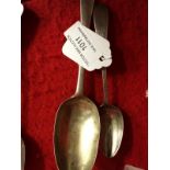 Two IRISH  silver spoons Hallmarked in D