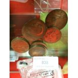 Collection of ten British 1d. Coins 1912