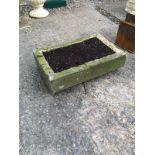 19th. C. Sandstone trough { 24cm H X 74c