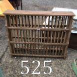 19th. C. Stripped pine plate rack. { 85c