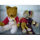 MID 20TH CENTURY PLUSH MOHAIR TEDDY BEAR